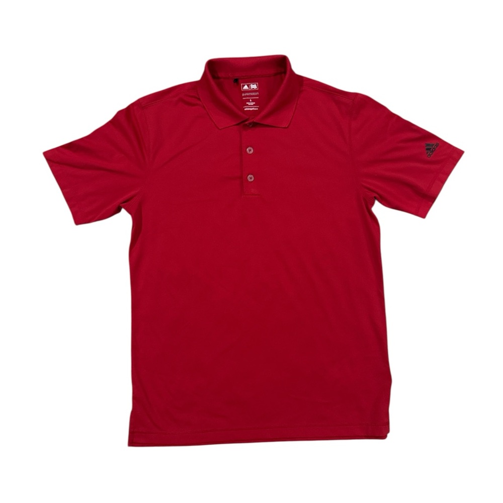 Adidas Puremotion Men’s Red Golf Polo Shirt Small
